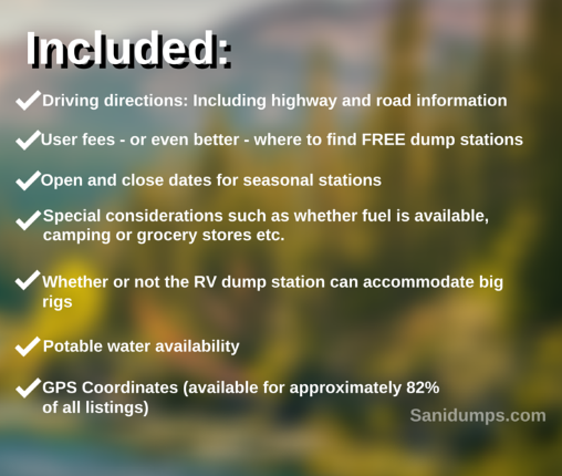 Sanidumps: Order eBooks for RV dump stations